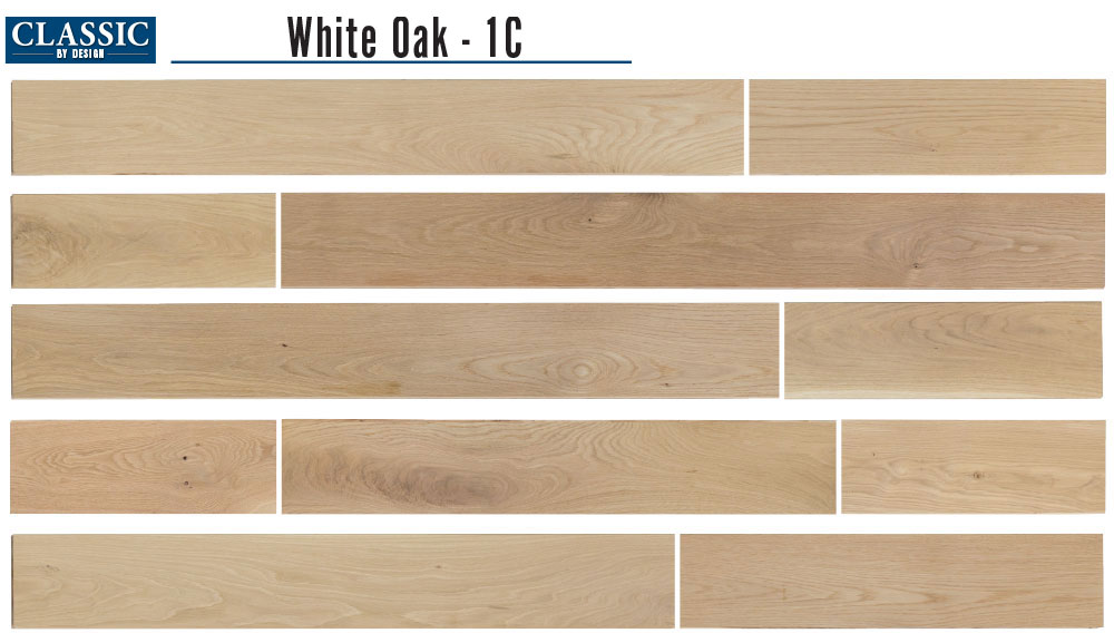 Classic by Design White Oak Engineered Flooring, 1 Common grade.