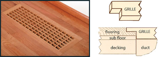 ClassicAire Self Rim Wood Return Vent