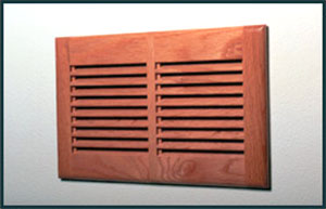 ClassicAire Wall Mount Diffuser Wood Vent